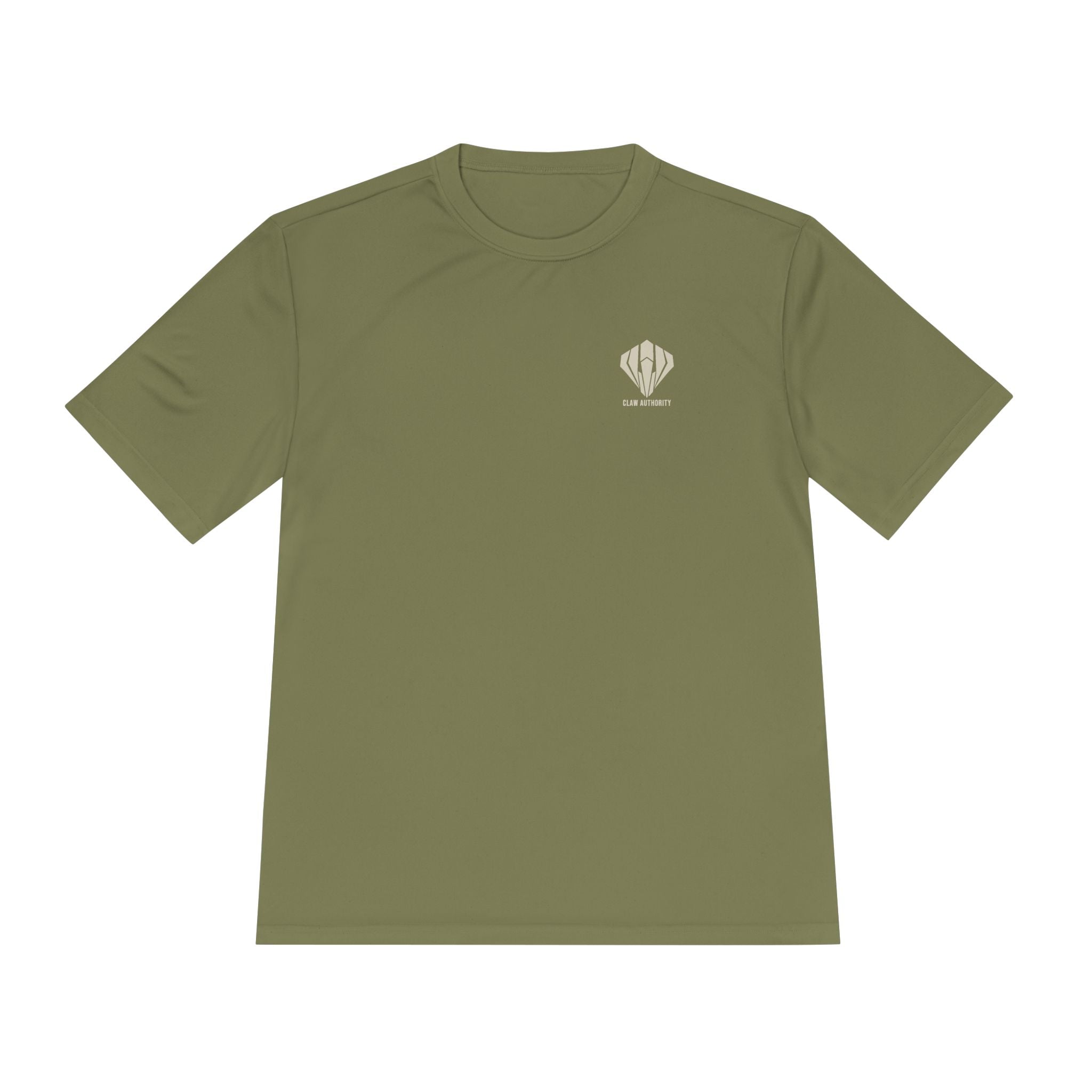 Claw Authority - Olive Emblem Moisture-Wicking Tee