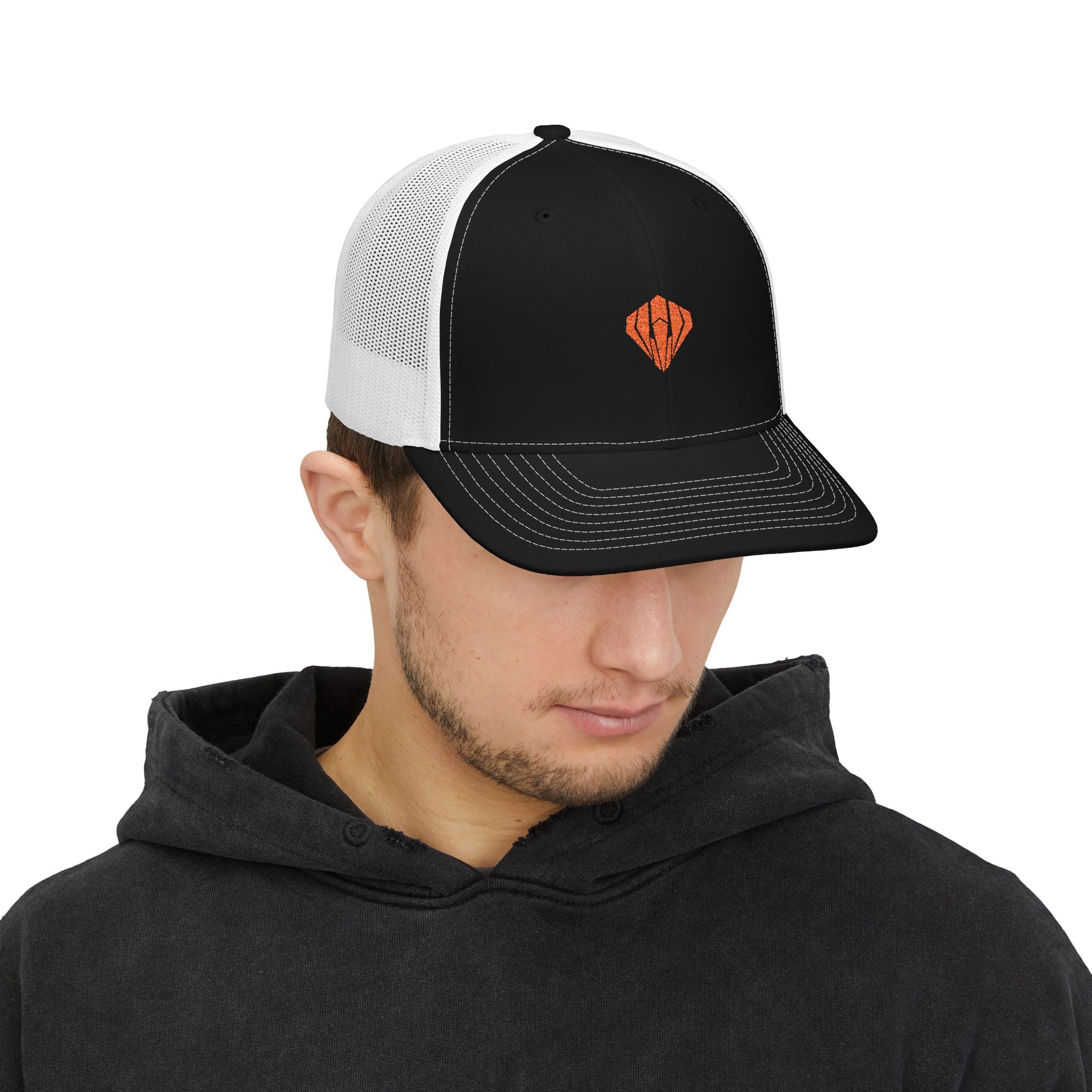 Claw Authority - Orange Shield Trucker Cap